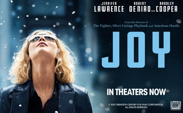 فیلم جوی (Joy) به کارگردانی دیوید او. راسل، یکی از فیلم‌های برتر درباره خلاقیت است.