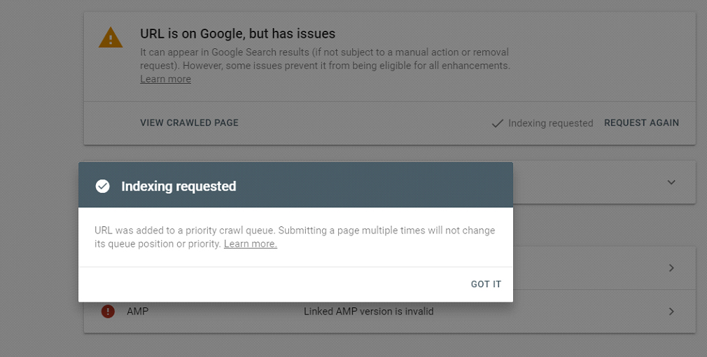 گوگل قابلیت «درخواست ایندکس» را غیرفعال کرد! 2