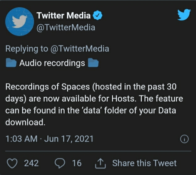 امکان دانلود فایل‌های صوتی در فضای Twitter Space فراهم شد 2