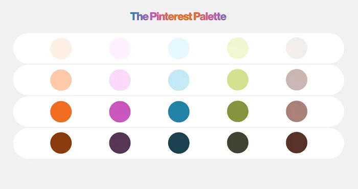 پینترست پالت‌ رنگ‌های ترند ۲۰۲۴ را معرفی کرد