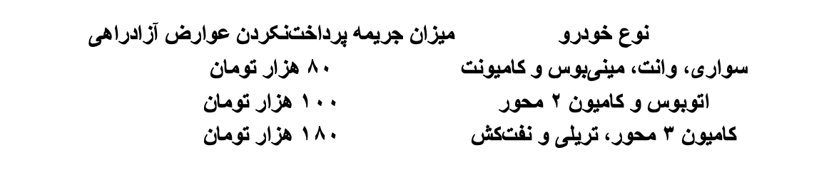 با پرداخت به‌موقع عوارض آزادراهی از افزایش خلافی خود جلوگیری کنید! 1